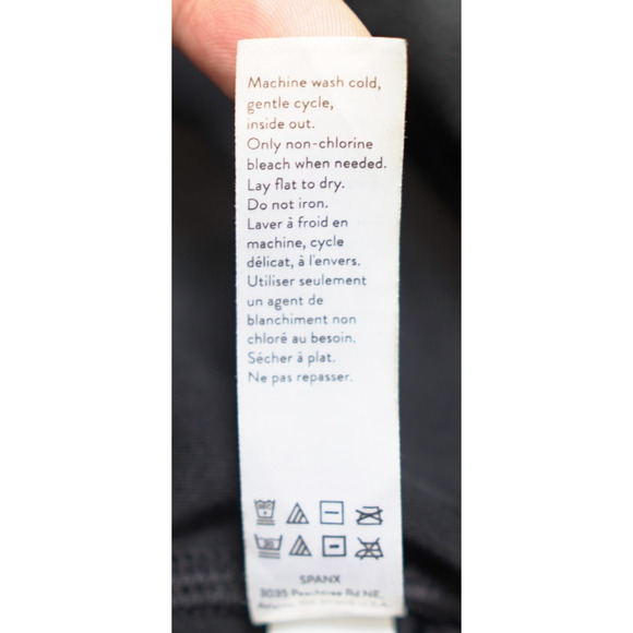 Spanx High Waist Faux Leather Leggings Shiny Black Athleisure Pants Size L EUC - Picture 11 of 12